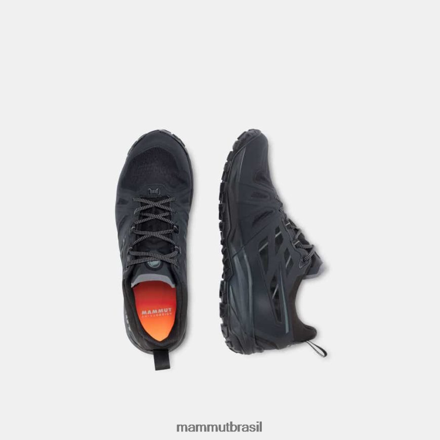 saentis low gtx homens TZF08F1231 Mammut calçados fantasma negro