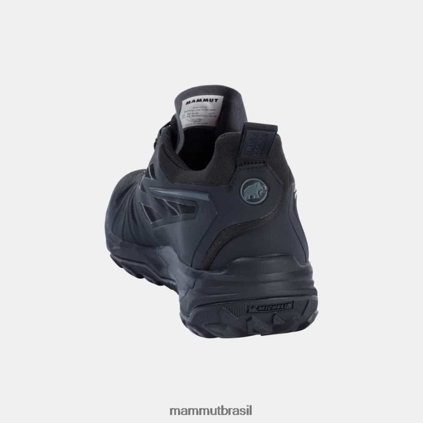 saentis low gtx homens TZF08F1231 Mammut calçados fantasma negro