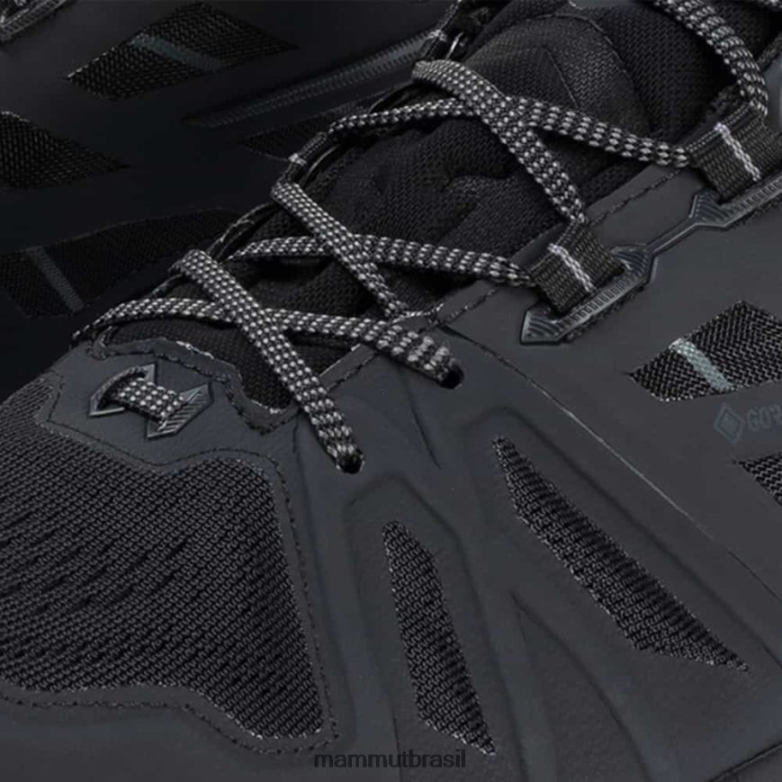 saentis low gtx homens TZF08F1231 Mammut calçados fantasma negro