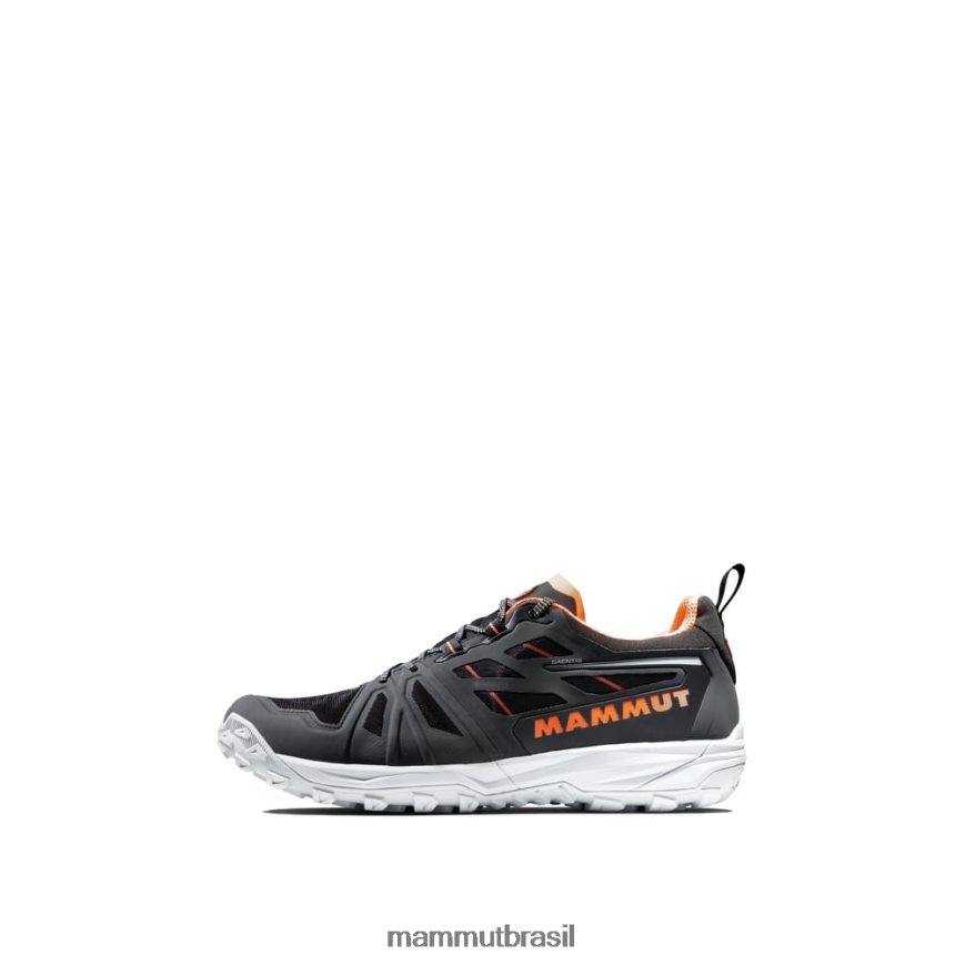 saentis low gtx homens TZF08F324 Mammut calçados preto-laranja vibrante