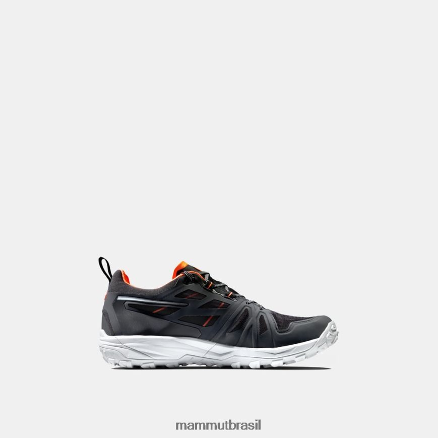 saentis low gtx homens TZF08F324 Mammut calçados preto-laranja vibrante