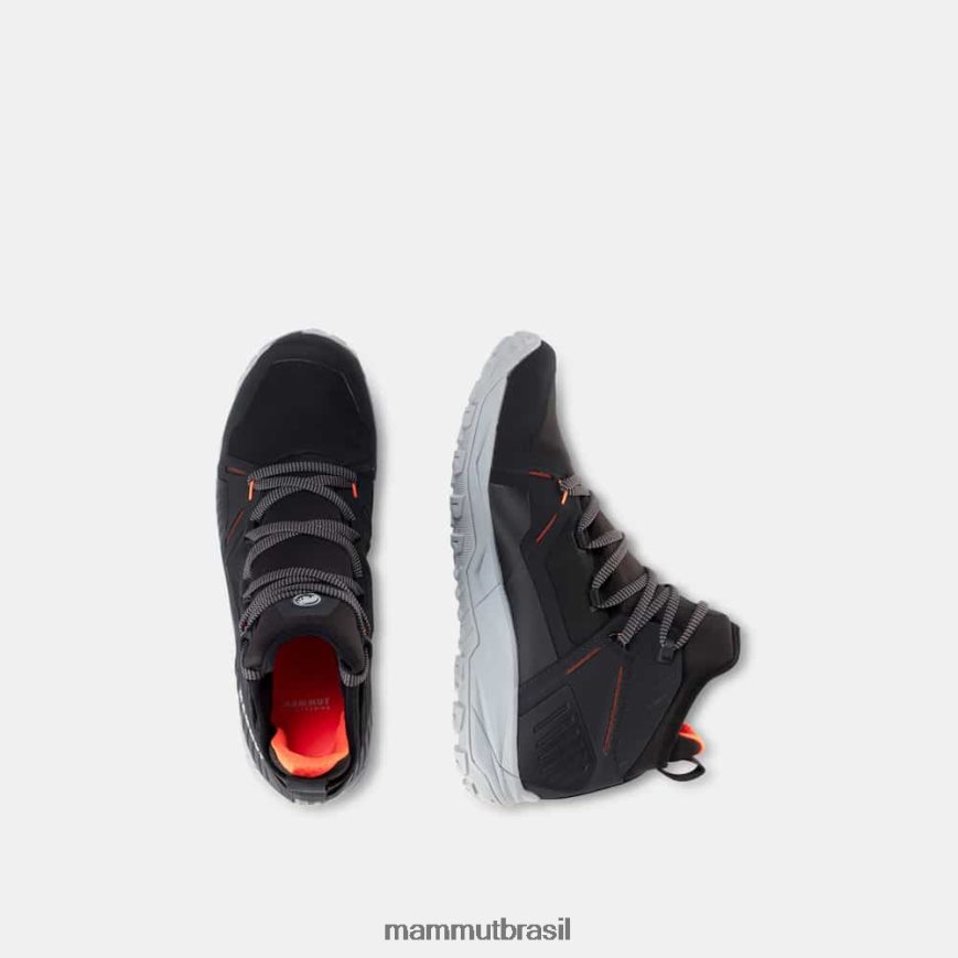 saentis pro wp homens TZF08F368 Mammut calçados preto-laranja vibrante