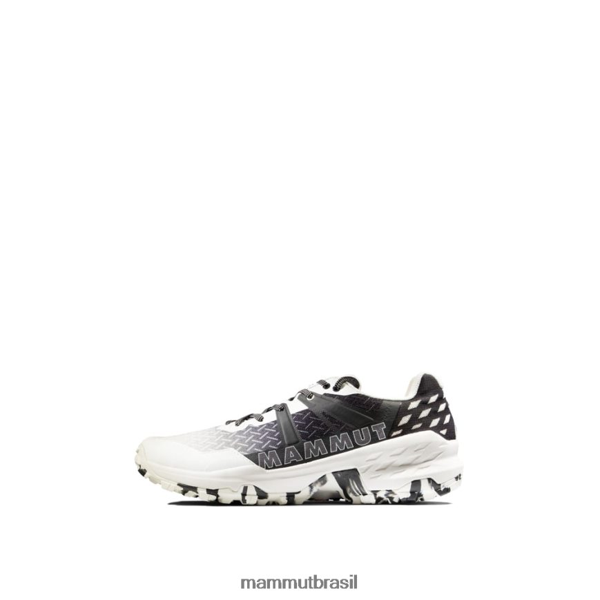 sertig ii baixo homens TZF08F1224 Mammut calçados branco-preto brilhante