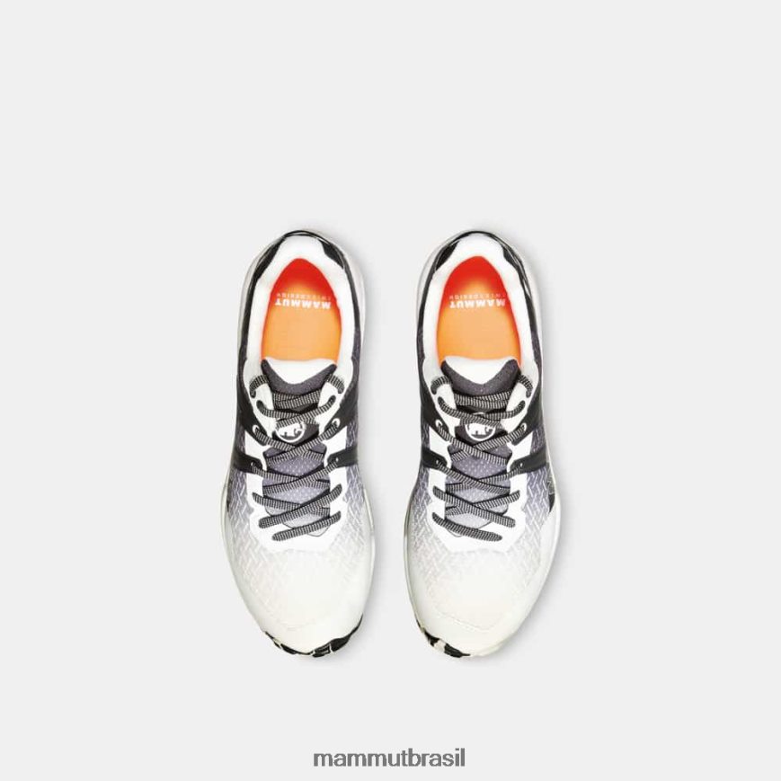 sertig ii baixo homens TZF08F1224 Mammut calçados branco-preto brilhante