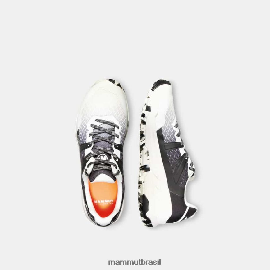 sertig ii baixo homens TZF08F1224 Mammut calçados branco-preto brilhante