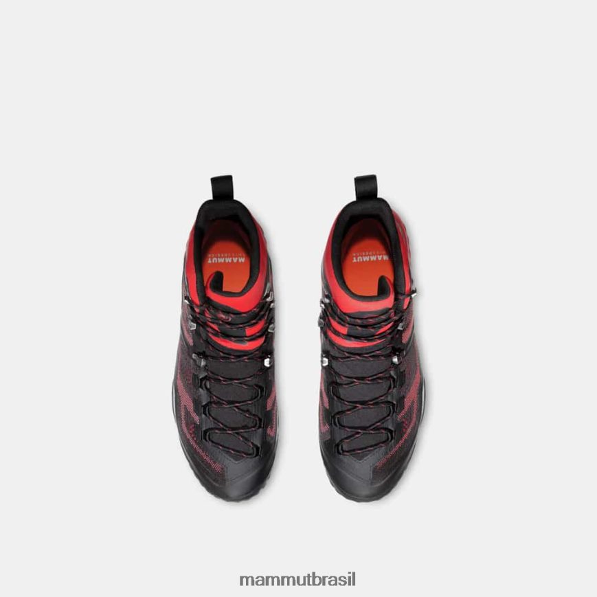 ducan high gtx homens TZF08F1220 Mammut calçados preto-escuro picante