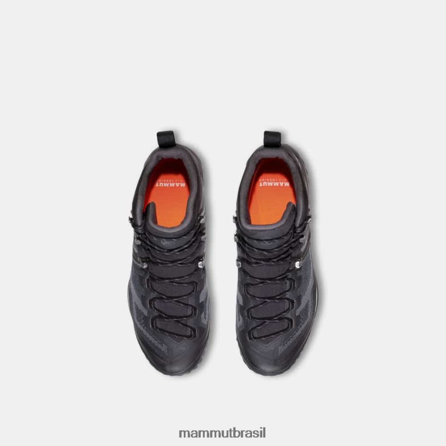 ducan mid gtx homens TZF08F352 Mammut calçados titânio preto-escuro