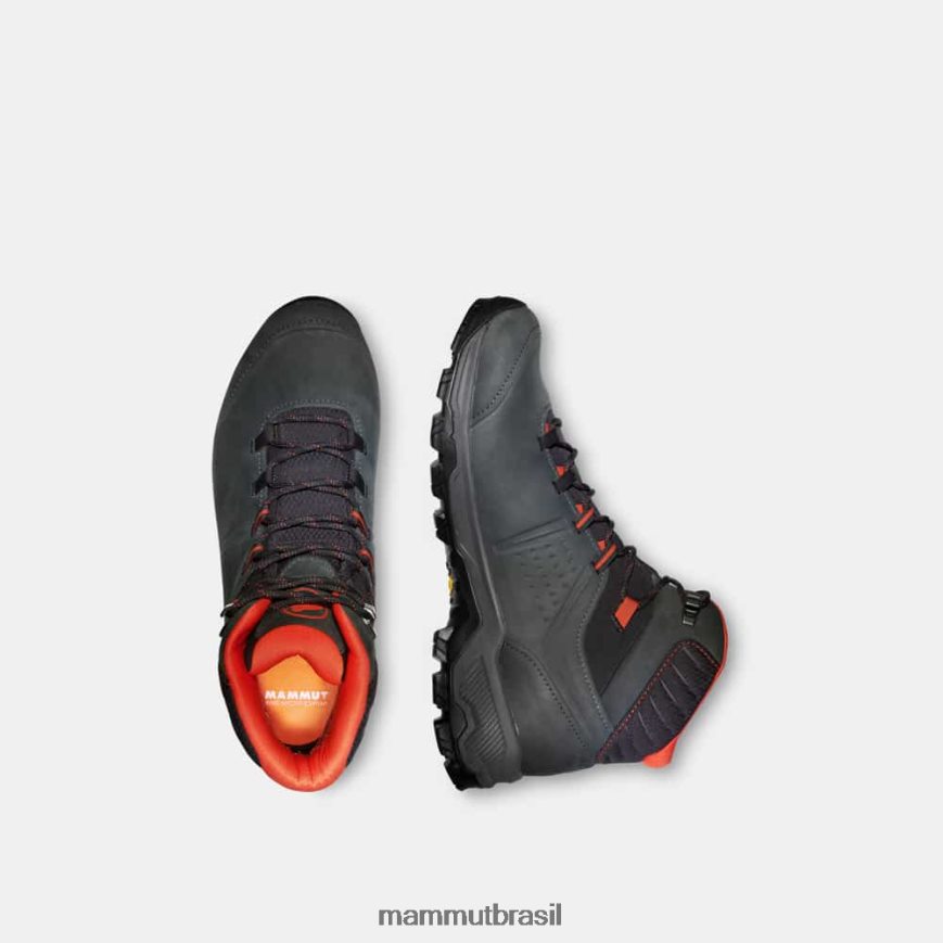 mercúrio iv mid gtx homens TZF08F1256 Mammut calçados preto vermelho quente