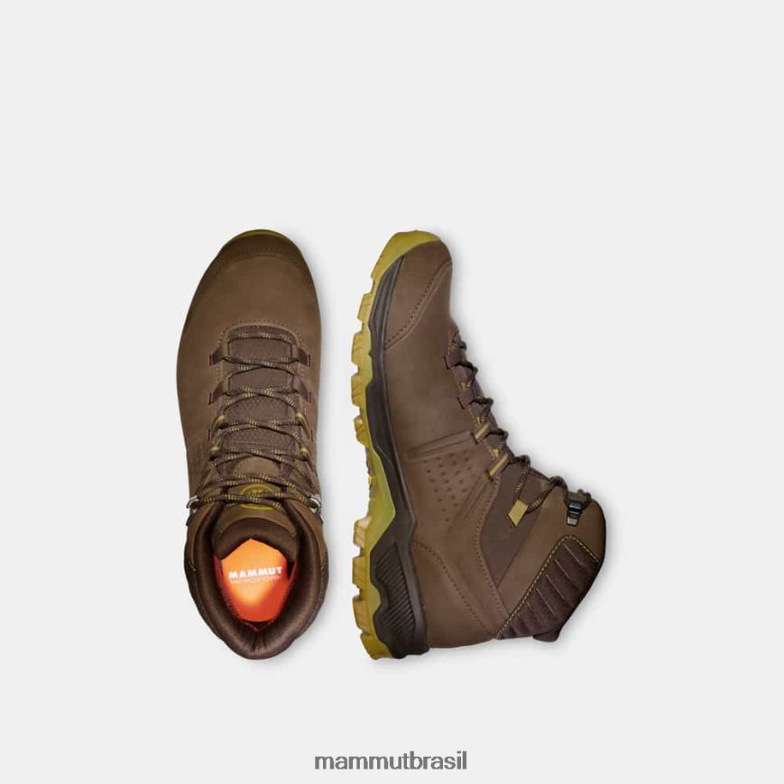 mercúrio iv mid gtx homens TZF08F1257 Mammut calçados verde âmbar
