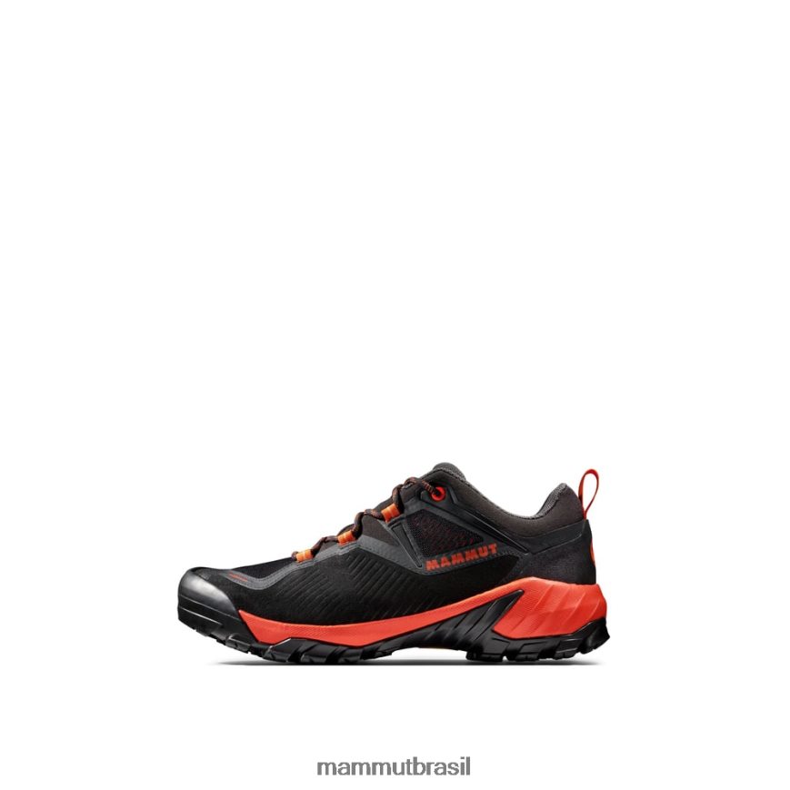 sapuen low gtx homens TZF08F1230 Mammut calçados preto vermelho quente
