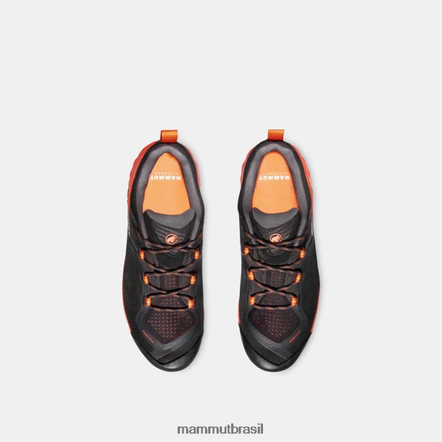 sapuen low gtx homens TZF08F1230 Mammut calçados preto vermelho quente