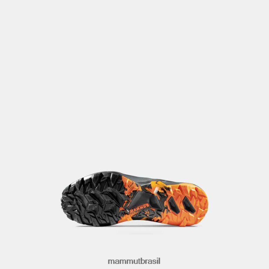 sertig tr baixo homens TZF08F315 Mammut calçados tangerina preto-escuro