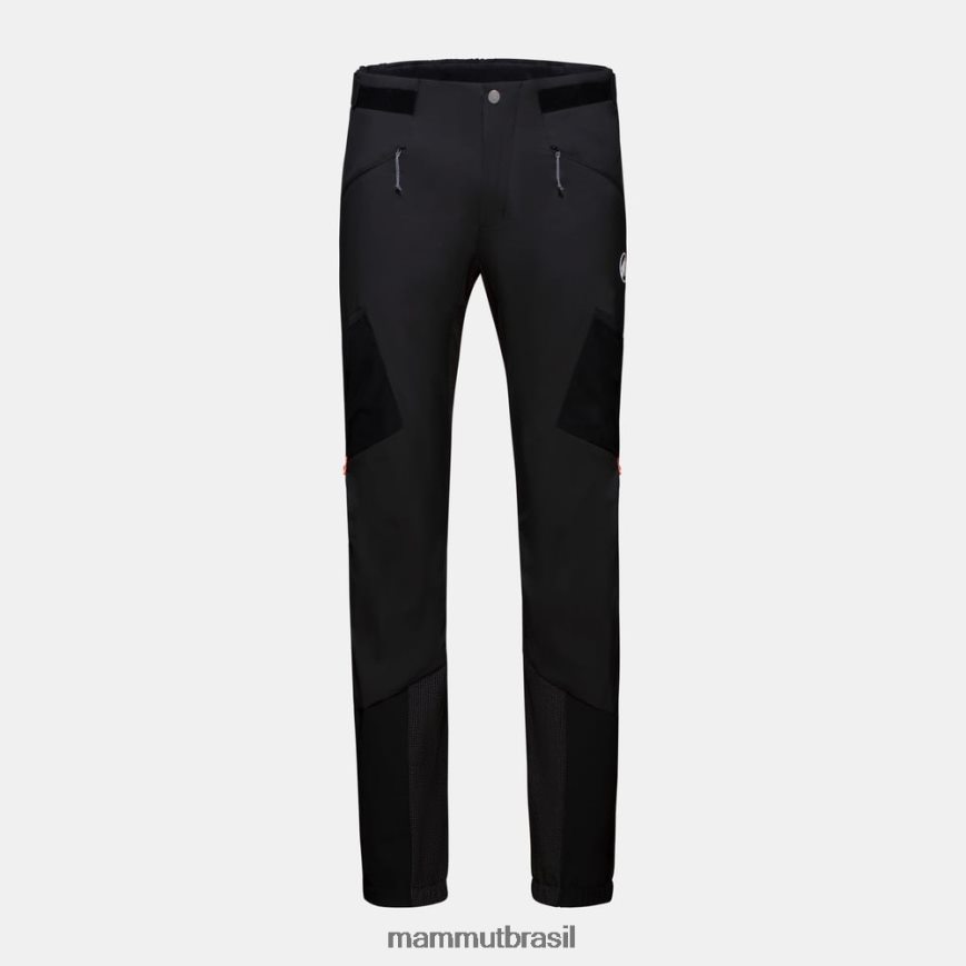 aenergy em calças híbridas homens TZF08F116 Mammut roupas preto-laranja vibrante