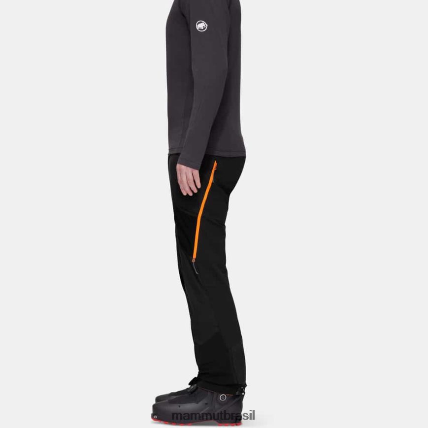 aenergy em calças híbridas homens TZF08F116 Mammut roupas preto-laranja vibrante