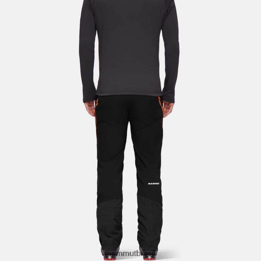 aenergy em calças híbridas homens TZF08F116 Mammut roupas preto-laranja vibrante