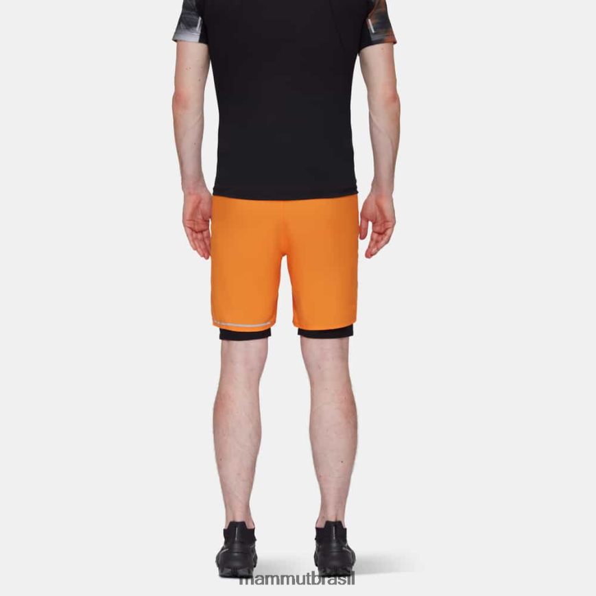 aenergy tr 2 em 1 shorts homens TZF08F974 Mammut roupas escuro tangerina-preto