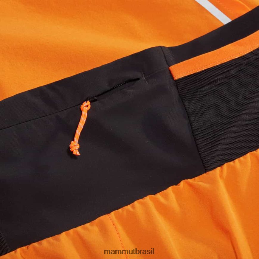 aenergy tr 2 em 1 shorts homens TZF08F974 Mammut roupas escuro tangerina-preto