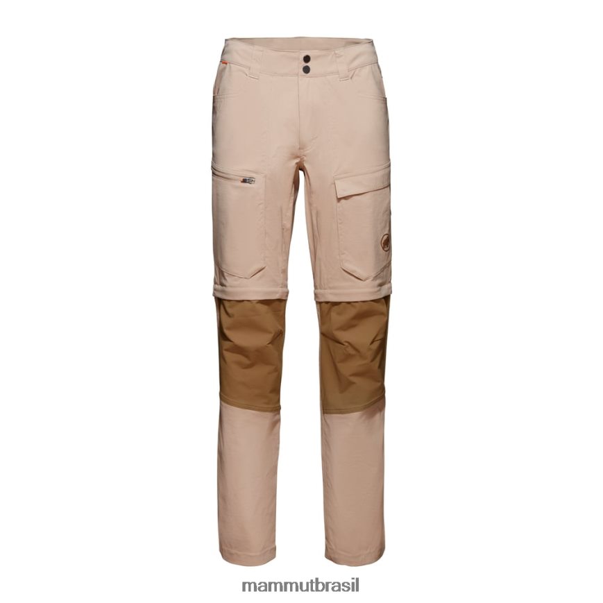 calça zinal híbrida com zíper homens TZF08F1101 Mammut roupas savana-areia escura