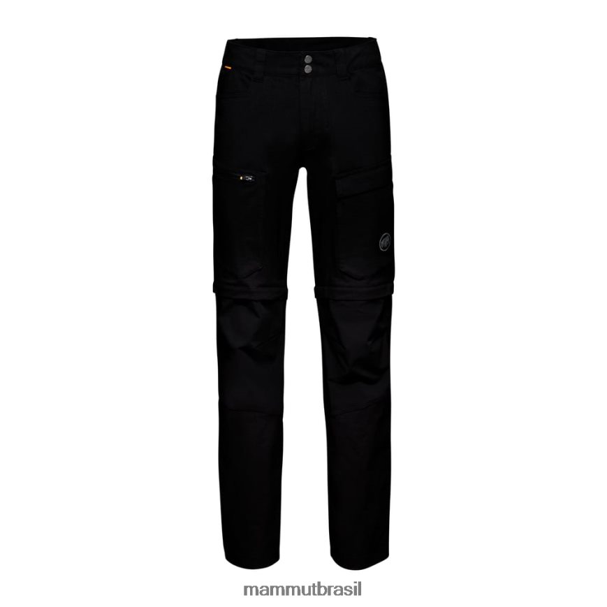 calça zinal híbrida com zíper homens TZF08F255 Mammut roupas preto