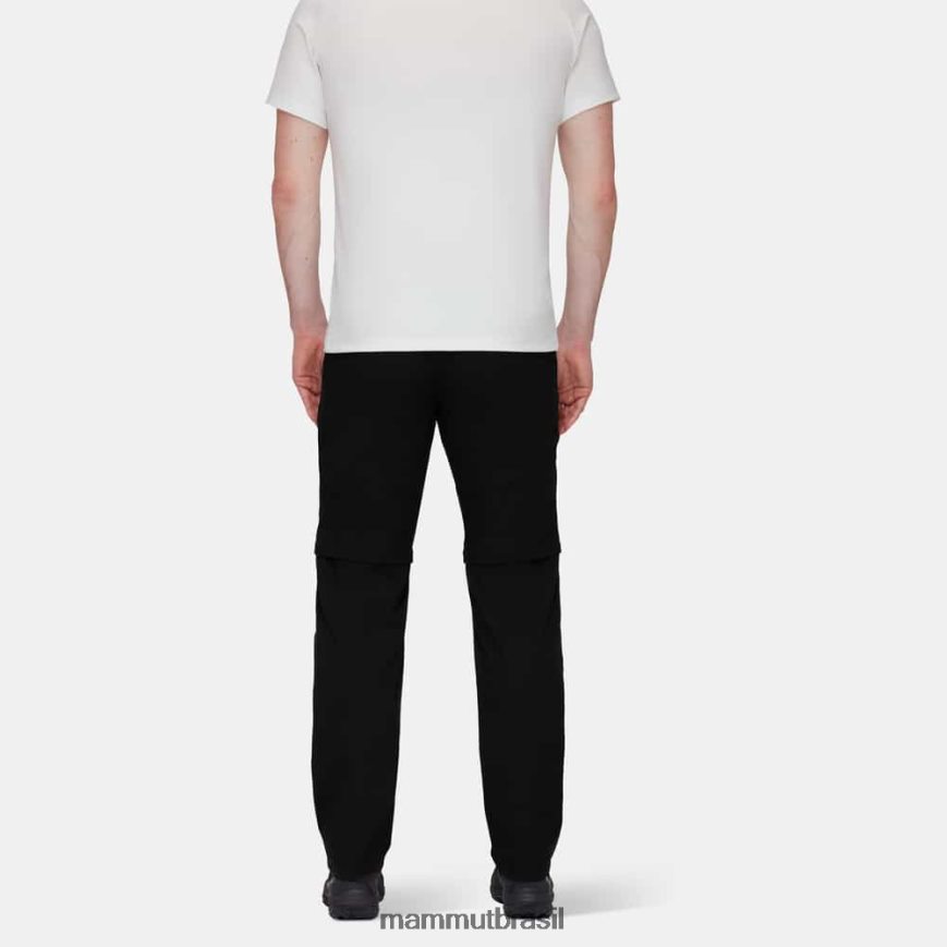 calça zinal híbrida com zíper homens TZF08F255 Mammut roupas preto