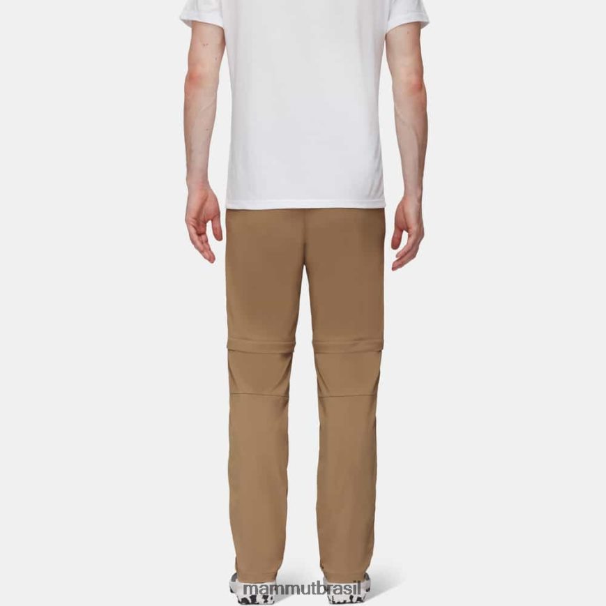 calças de caminhada homens TZF08F1125 Mammut roupas areia escura