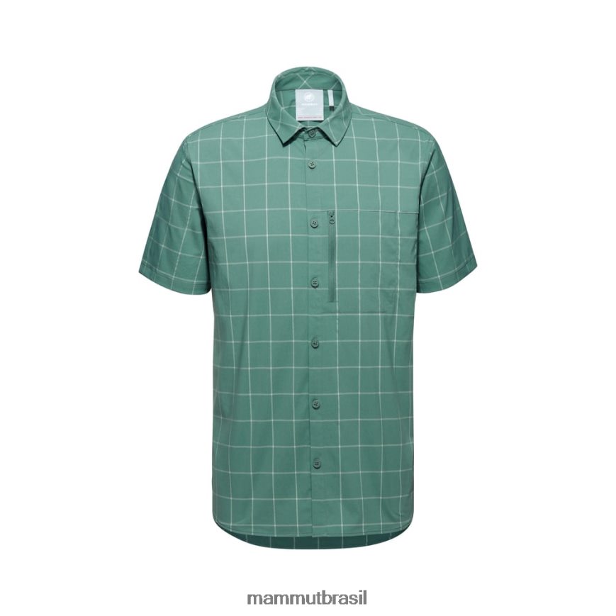 camisa de montanha homens TZF08F171 Mammut roupas jade-jade escuro