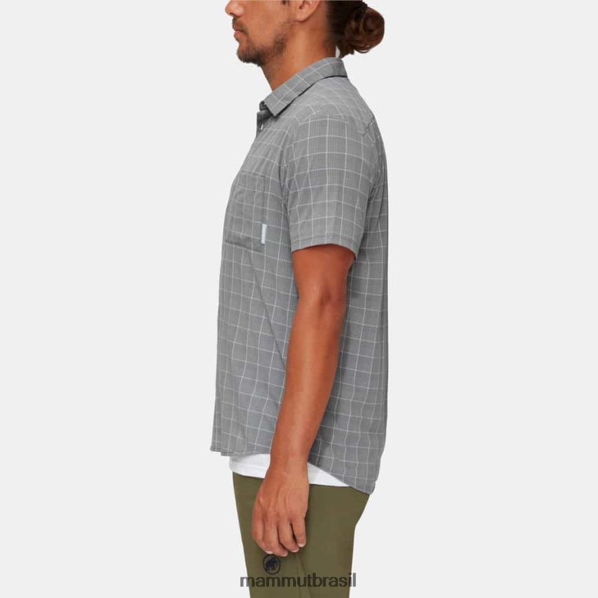 camisa de trilha trovat homens TZF08F1030 Mammut roupas titânio