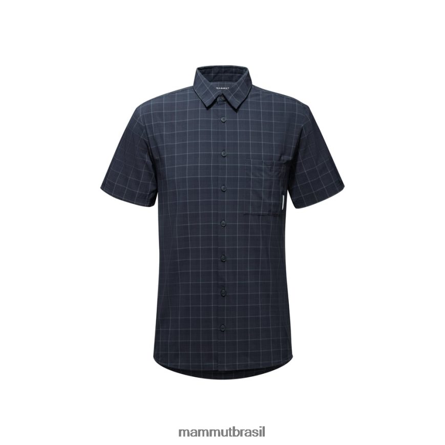 camisa de trilha trovat homens TZF08F212 Mammut roupas marinho