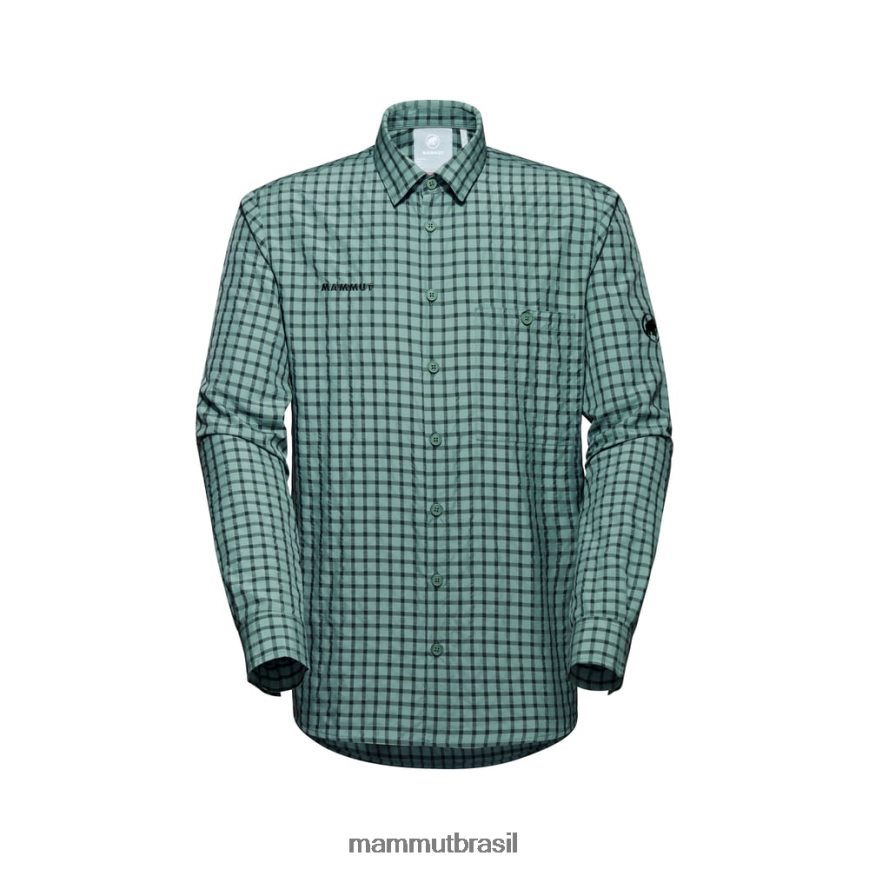 camisa manga longa lenni homens TZF08F161 Mammut roupas madeiras de jade escuras