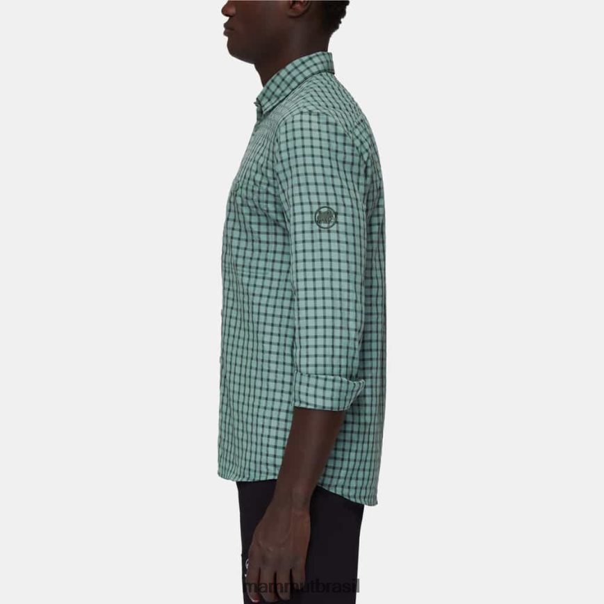 camisa manga longa lenni homens TZF08F161 Mammut roupas madeiras de jade escuras