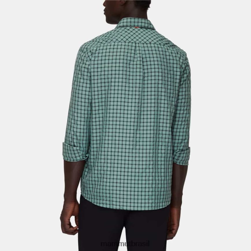 camisa manga longa lenni homens TZF08F161 Mammut roupas madeiras de jade escuras