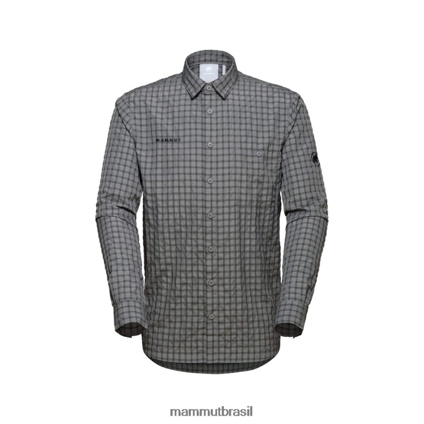 camisa manga longa lenni homens TZF08F915 Mammut roupas fantasma de titânio