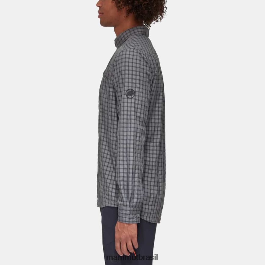 camisa manga longa lenni homens TZF08F915 Mammut roupas fantasma de titânio