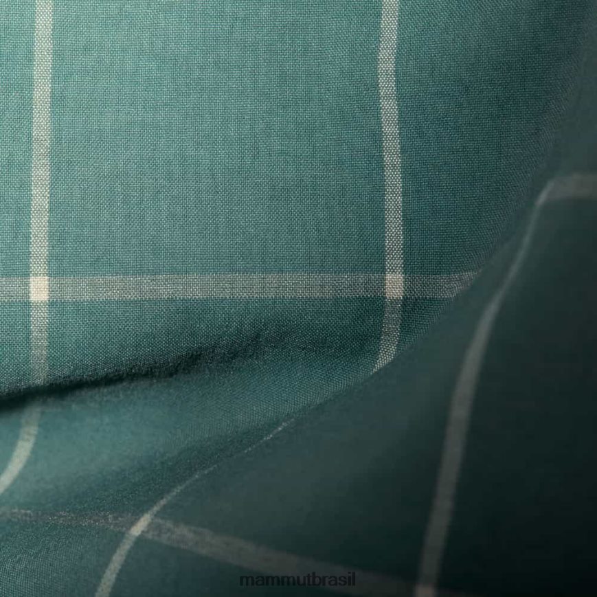 camisa manga longa montanha homens TZF08F1028 Mammut roupas jade-jade escuro