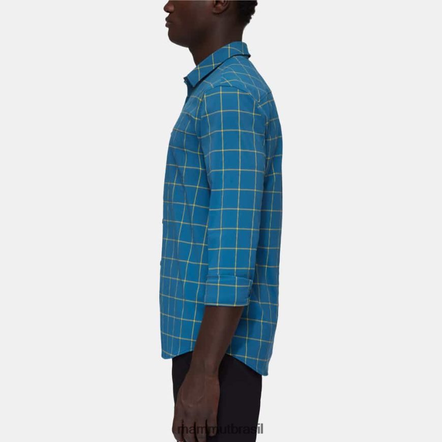 camisa manga longa montanha homens TZF08F1029 Mammut roupas deep ice-highlime