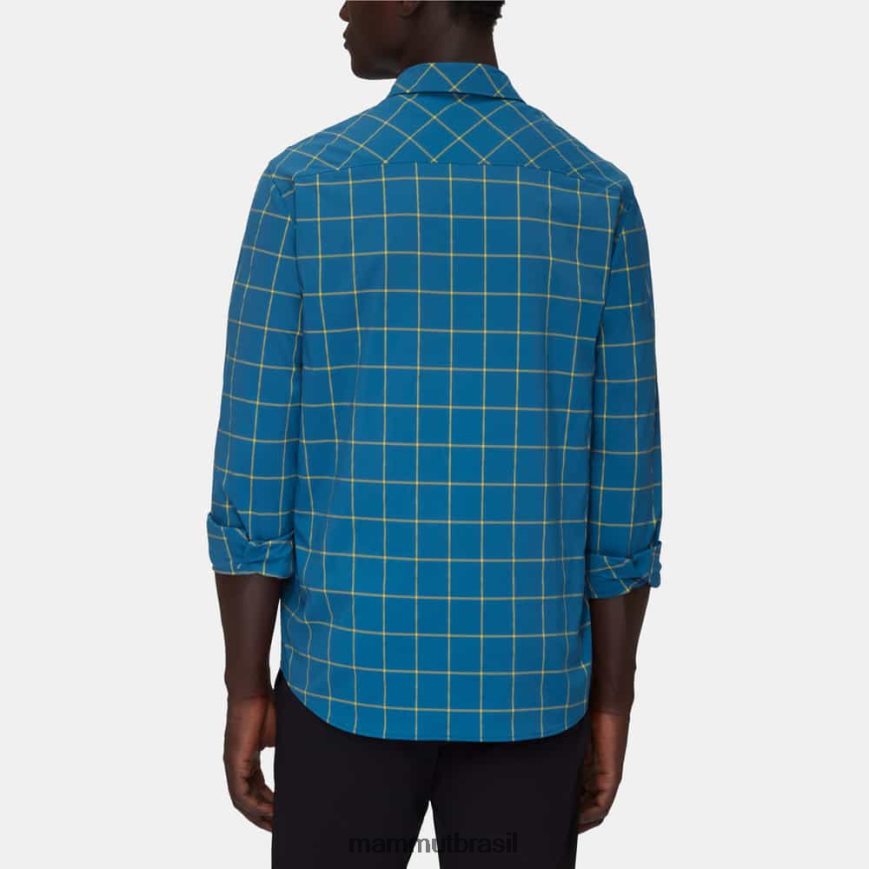 camisa manga longa montanha homens TZF08F1029 Mammut roupas deep ice-highlime