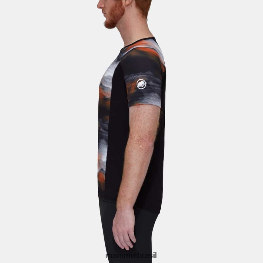 aenergy fl t-shirt light fader homens TZF08F106 Mammut roupas preto