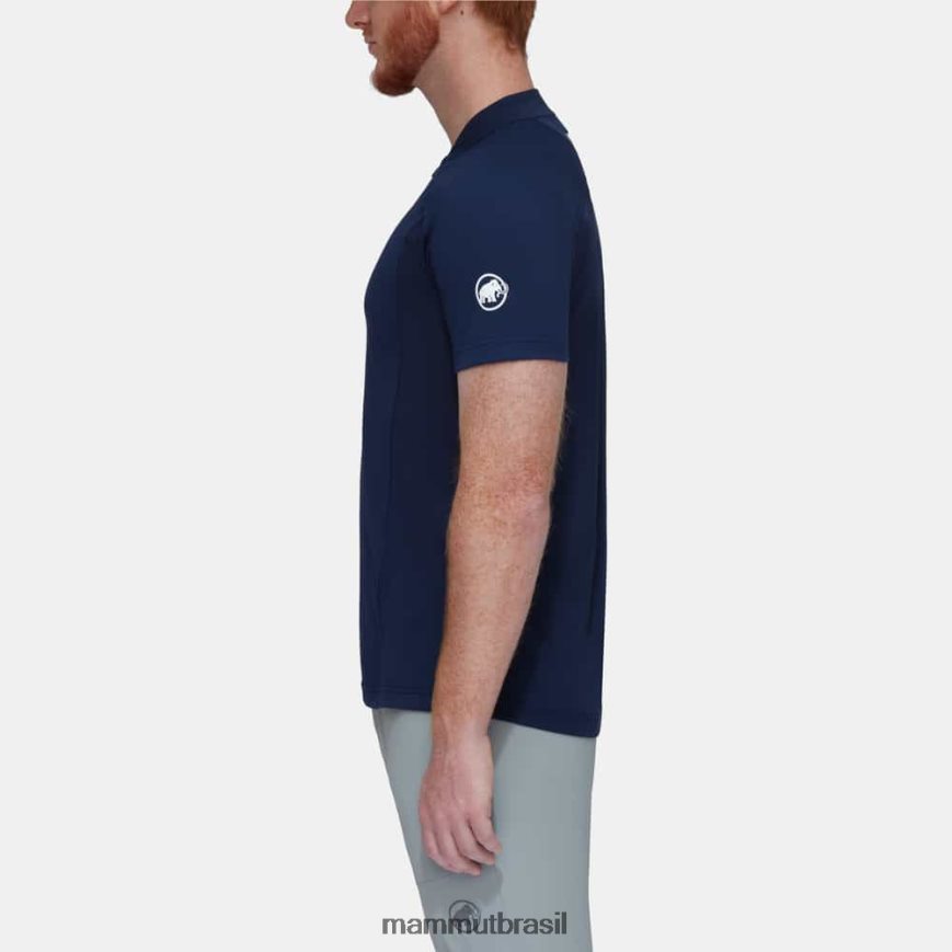 camiseta aenergy fl com meio zíper homens TZF08F853 Mammut roupas marinho