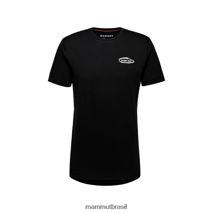 camiseta básica todos os dias homens TZF08F114 Mammut roupas preto