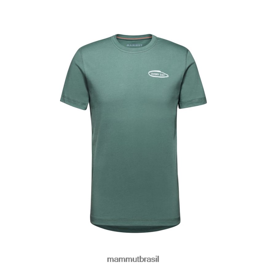 camiseta básica todos os dias homens TZF08F813 Mammut roupas jade escuro