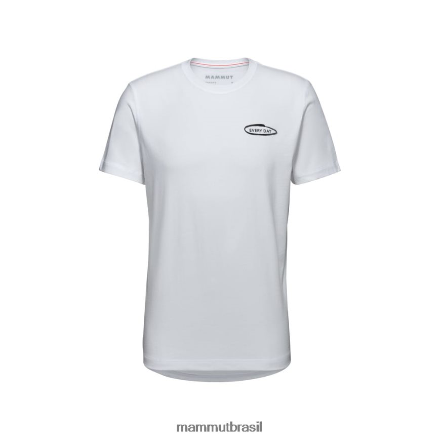 camiseta básica todos os dias homens TZF08F814 Mammut roupas branco