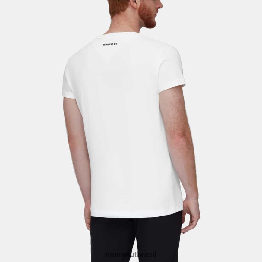 camiseta com bolso off mountain homens TZF08F107 Mammut roupas branco
