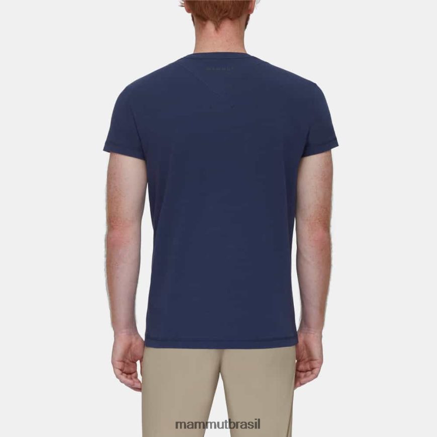 camiseta com bolso off mountain homens TZF08F801 Mammut roupas marinho