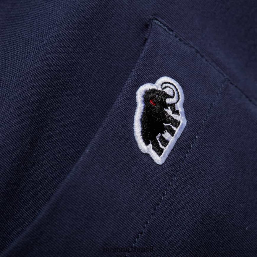 camiseta com bolso off mountain homens TZF08F801 Mammut roupas marinho