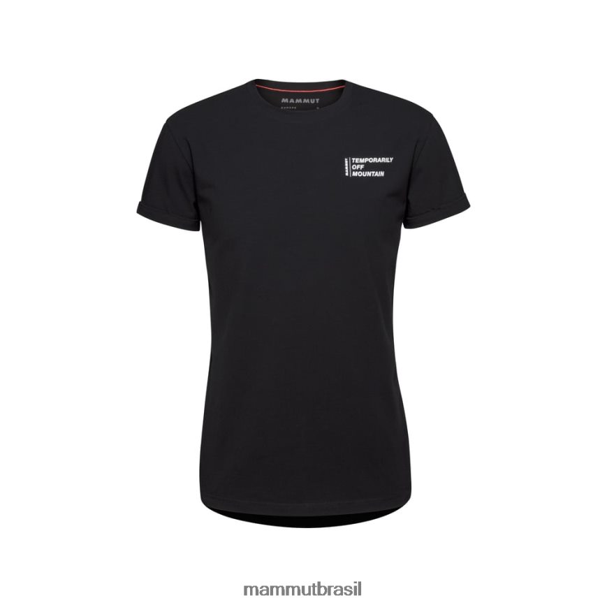 camiseta fora da montanha homens TZF08F818 Mammut roupas preto