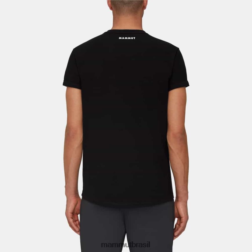 camiseta fora da montanha homens TZF08F818 Mammut roupas preto