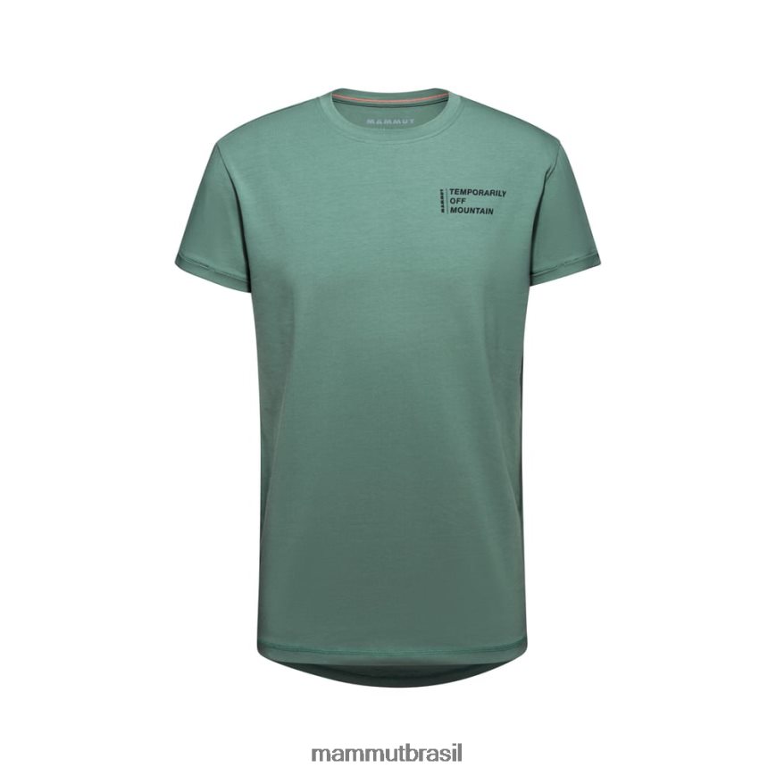 camiseta fora da montanha homens TZF08F819 Mammut roupas jade escuro