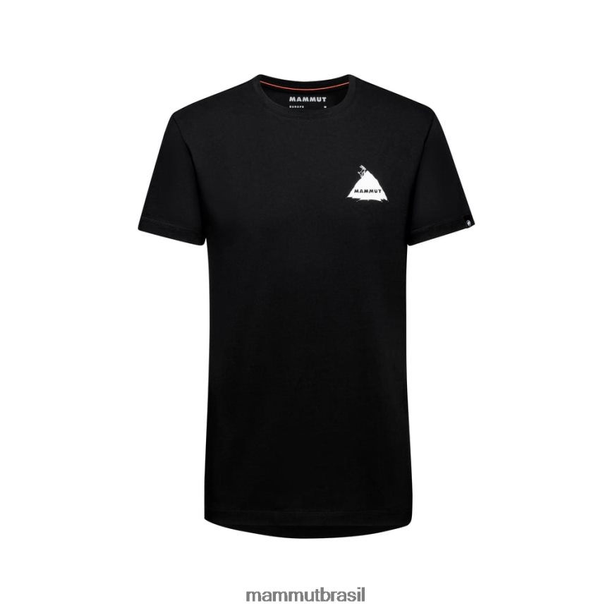 camiseta massone crag homens TZF08F111 Mammut roupas preto