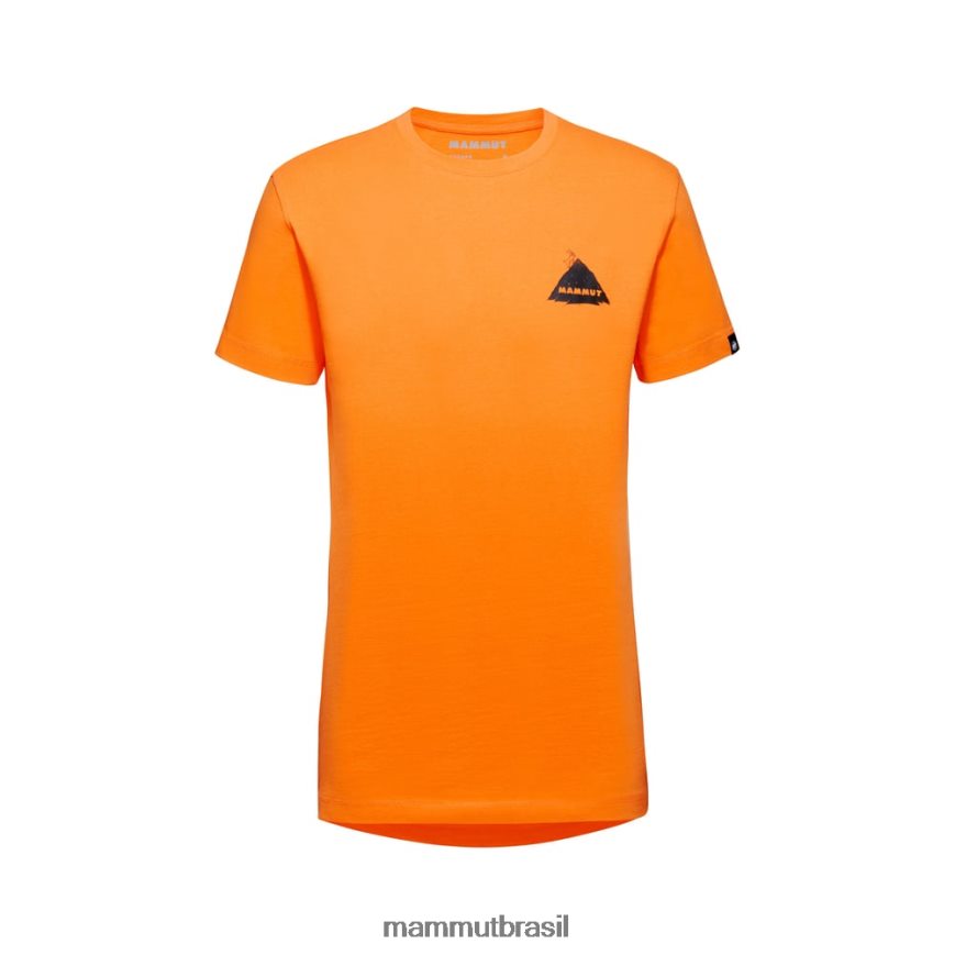 camiseta massone crag homens TZF08F809 Mammut roupas tangerina escura