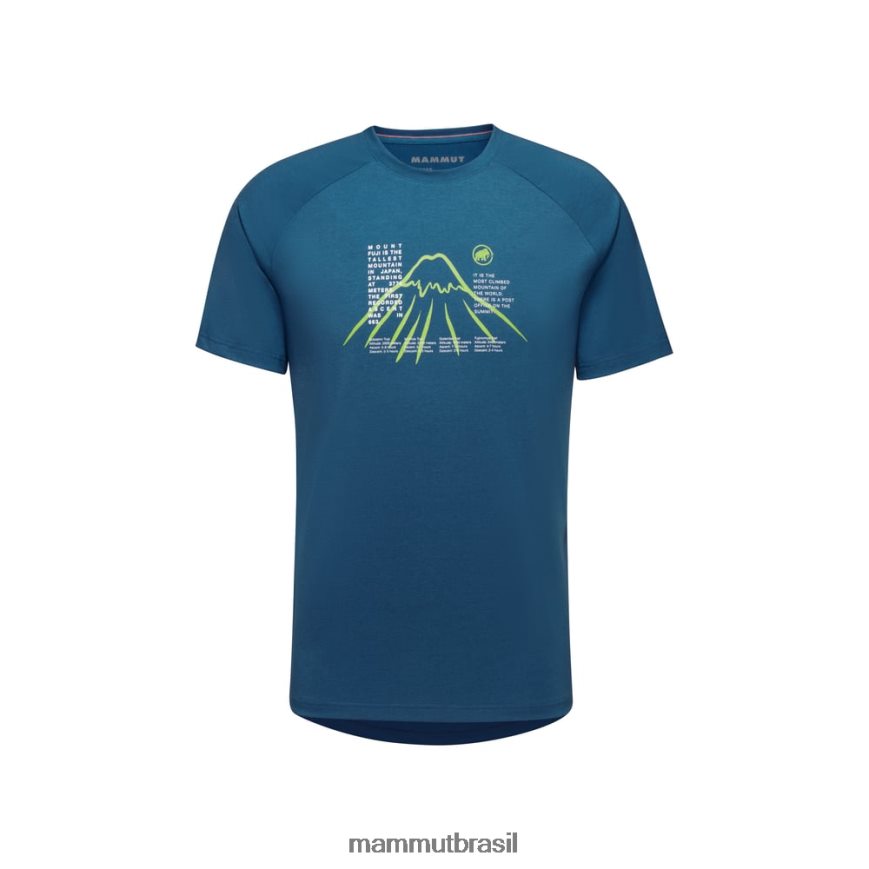 camiseta montanha fujiyama homens TZF08F1088 Mammut roupas gelo profundo